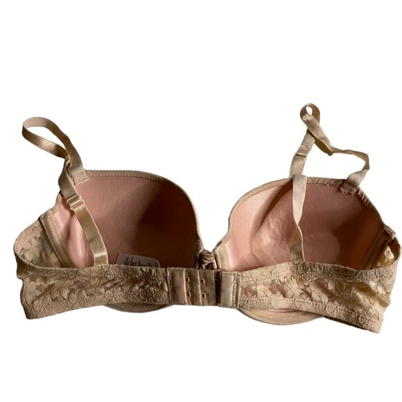 George Women's Cream Floral Laced Lightly Lined Padded Bra - Picture 2 of 7